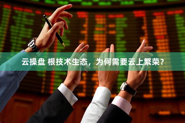 云操盘 根技术生态，为何需要云上繁荣？