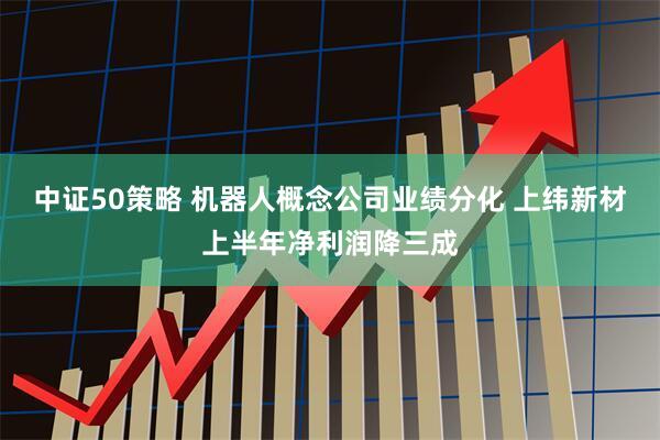 中证50策略 机器人概念公司业绩分化 上纬新材上半年净利润降三成
