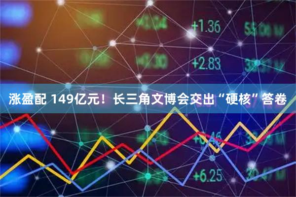 涨盈配 149亿元!长三角文博会交出“硬核”答卷