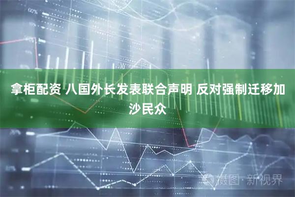 拿柜配资 八国外长发表联合声明 反对强制迁移加沙民众